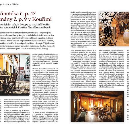 Apartmány č.p. 9 Kouřim Esterno foto